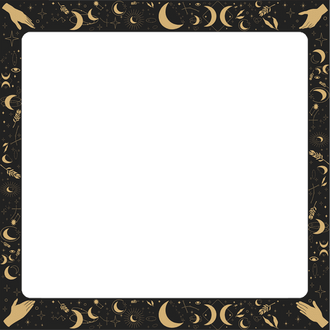 elegant celestial frame with gold motifs on transparent background - Download Free Stock Videos Pikwizard.com