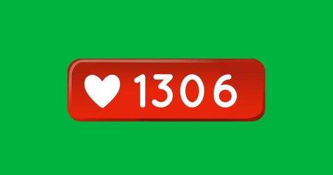 Social Media Like Counter on Bright Green Background - Download Free Stock Images Pikwizard.com