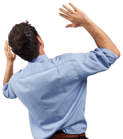 Effects Transparent View Man Stand Officewear Celebratory Pose - Download Free Stock Videos Pikwizard.com
