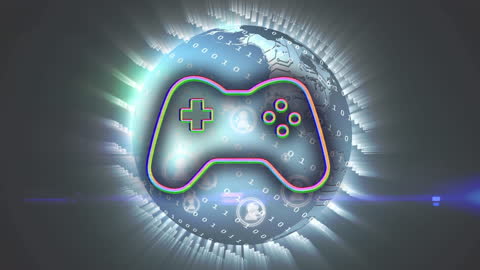 Futuristic Digital Gaming Interface