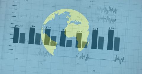 global financial data analysis with blue digital interface - Download Free Stock Images Pikwizard.com