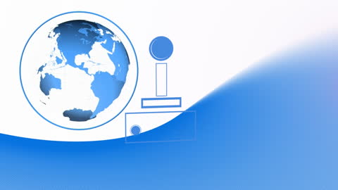 Digital Interface Concept with Globe and Gamepad Icon