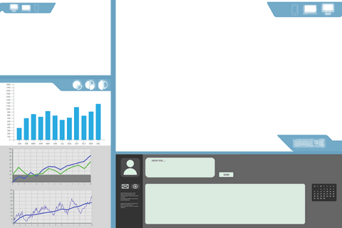 Modern Digital Interface with Transparent Elements and Charts - Download Free Stock Videos Pikwizard.com