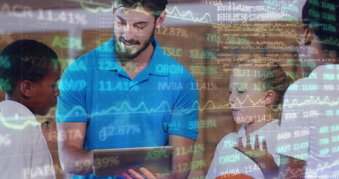 Collaboration on Financial Analytics Using Tablet