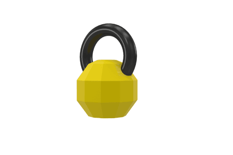 transparent yellow kettlebell icon for fitness and gym design - Download Free Stock Videos Pikwizard.com
