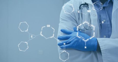 Chemistry Innovation in Medical Field Digital Overlay