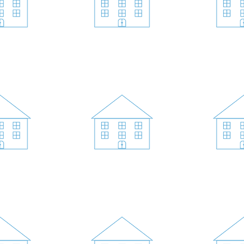 Seamless Blue House Pattern Repeat on Transparent Background - Download Free Stock Videos Pikwizard.com
