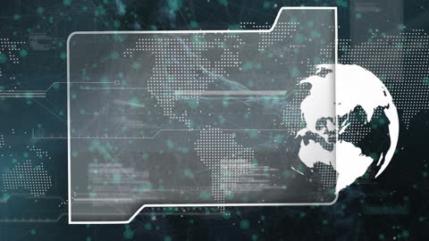 Animated Global Connections and Data Processing