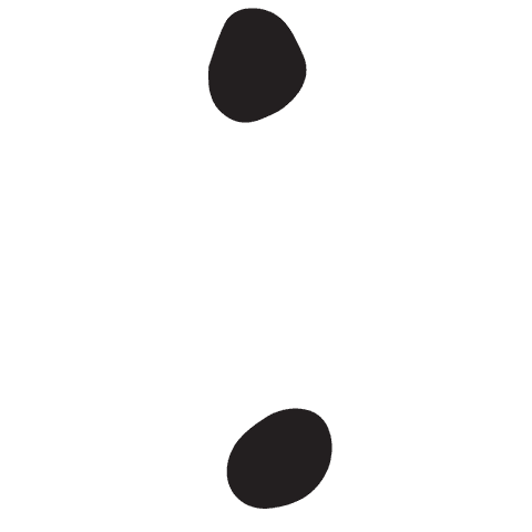 Abstract black organic shapes on transparent background illustration