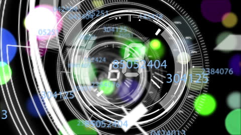 Futuristic Data Visualization with Countdown Animation