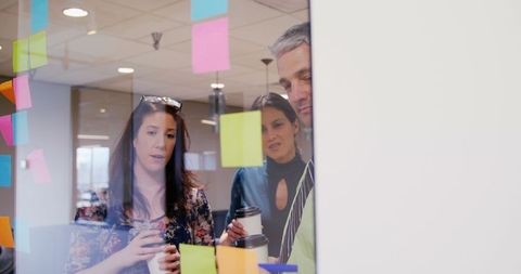 Team Collaboration and Planning with Sticky Notes in Office
