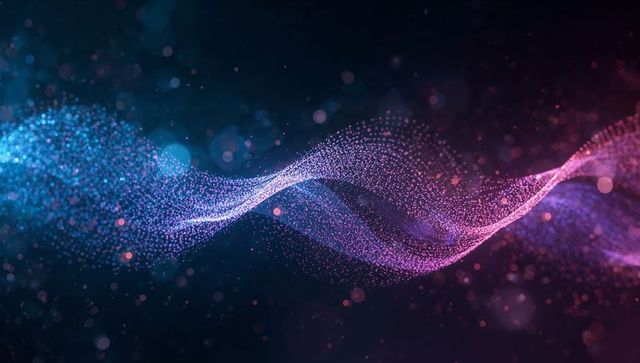 Vibrant Flowing Lightwave with Particle Motion
