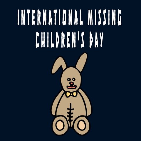 International Missing Children's Day Illustration with Toy Rabbit - Download Free Stock Templates Pikwizard.com