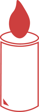 red candle illustration on transparent background - Download Free Stock Videos Pikwizard.com