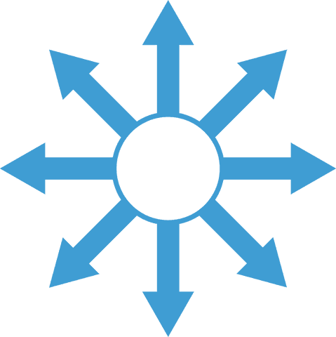 transparent blue arrow circle design with arrows pointing outward - Download Free Stock Videos Pikwizard.com