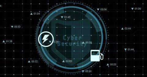 Abstract Cyber Security Concept with Futuristic Icons - Download Free Stock Images Pikwizard.com