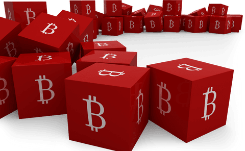 red transparent cubes with bitcoin symbol illustrating cryptocurrency - Download Free Stock Videos Pikwizard.com