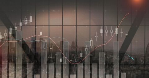 Statistical Data Analysis with City View from Office - Download Free Stock Images Pikwizard.com