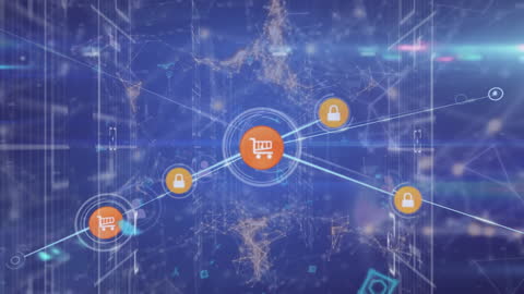 Digital Network of Secure E-commerce Connections in Technology Environment