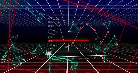 Futuristic Data Analytics with Virtual Graph over Digital Grid - Download Free Stock Images Pikwizard.com