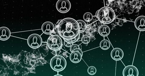 future technology and digital connections with networked dna overlay - Download Free Stock Images Pikwizard.com