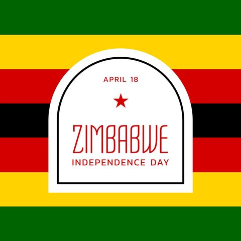 Zimbabwe Independence Day Celebration with National Flag - Download Free Stock Templates Pikwizard.com
