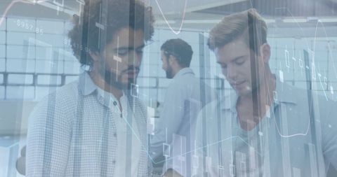 multicultural businessmen analyzing digital financial data - Download Free Stock Images Pikwizard.com