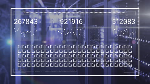 Abstract Digital Data Processing Over Server Background