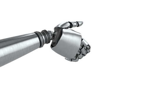 Futuristic Robotic Hand with Metallic Fingers Transparent Background - Download Free Stock Videos Pikwizard.com
