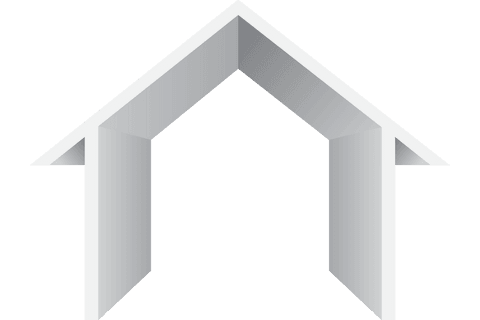 Abstract House Shape on Transparent Background