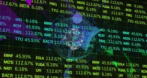 Futuristic Financial Data with Global Connections - Download Free Stock Images Pikwizard.com