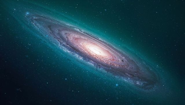 Mysterious Spiral Galaxy with Vibrant Luminous Core