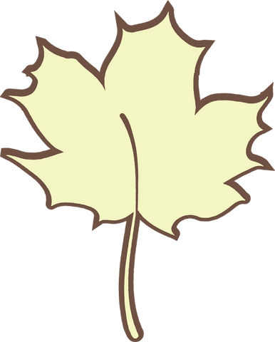 stylized yellow maple leaf on transparent background - Download Free Stock Videos Pikwizard.com