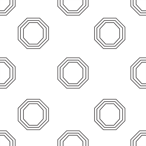 Hexagonal Concentric Lines Pattern on Transparent Background - Download Free Stock Videos Pikwizard.com