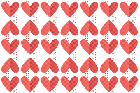 Repeating Red Heart Pattern on Transparent Background - Download Free Stock Videos Pikwizard.com