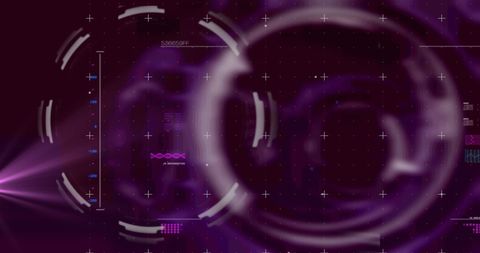 Futuristic Digital Data Interface with Purple Holograms - Download Free Stock Images Pikwizard.com
