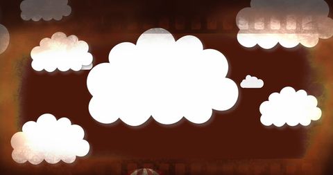 whimsical clouds with hidden hot air balloon - Download Free Stock Images Pikwizard.com