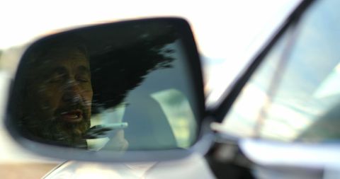 Businessman Talking on Phone in Car Window Reflection - Download Free Stock Images Pikwizard.com