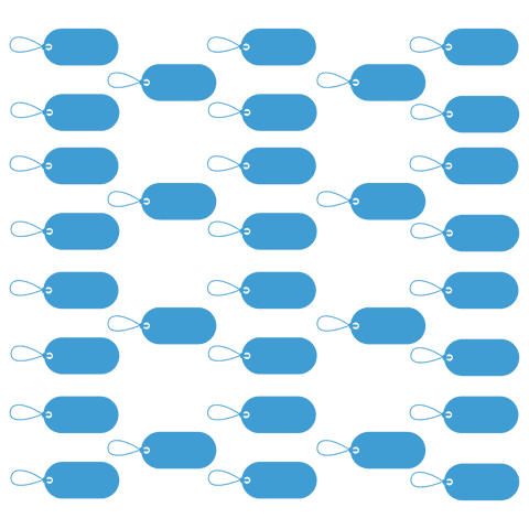 Seamless Row Pattern of Blue Tags on Transparent Background - Download Free Stock Videos Pikwizard.com