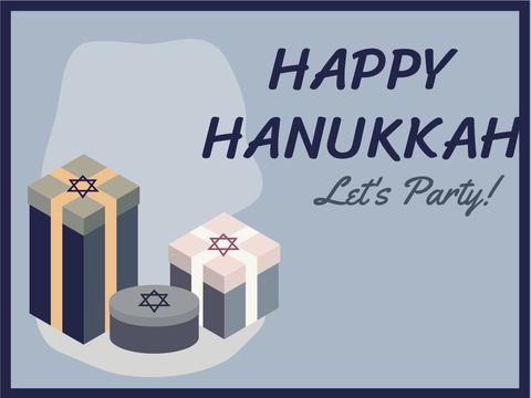 festive hanukkah celebration gifts with stars of david - Download Free Stock Templates Pikwizard.com