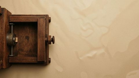 Wooden bench vise for precise woodworking tasks in workshop