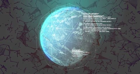 Digital Globe Witn Code Interfaces in Cyber Network Space