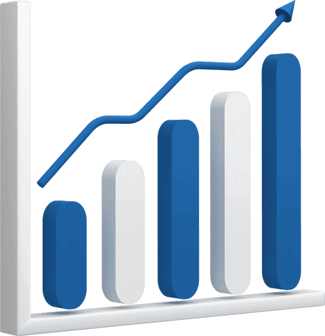 blue and white transparent bars showing upward trend - Download Free Stock Videos Pikwizard.com