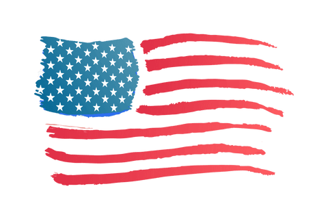 Transparent Digital Illustration of American Flag in Watercolor Style - Download Free Stock Videos Pikwizard.com