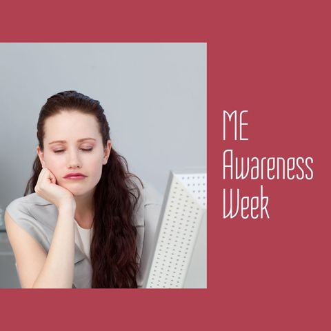 ME Awareness Week - Woman Looking Tired and Thoughtful - Download Free Stock Templates Pikwizard.com