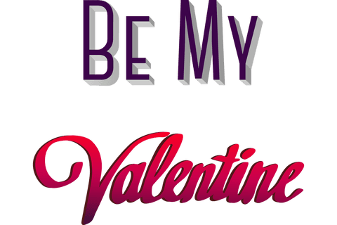 Be My Valentine Text on Transparent Background - Download Free Stock Videos Pikwizard.com