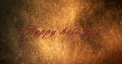 Happy Holidays Greeting with Glittering Background