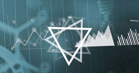 abstract data visualization with geometric triangles - Download Free Stock Images Pikwizard.com