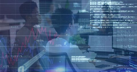 Diverse Businesswomen Analyzing Financial Data in Modern Workplace - Download Free Stock Images Pikwizard.com