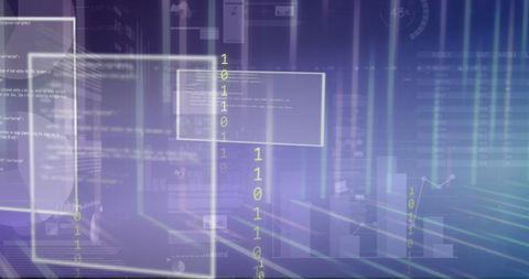 Digital Financial Data Processing in Virtual Interface - Download Free Stock Images Pikwizard.com